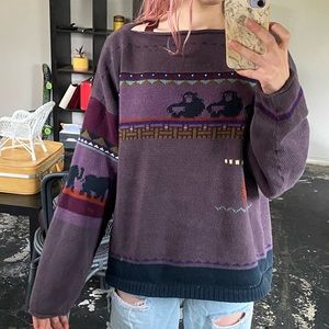 vintage chimpanzee sweater